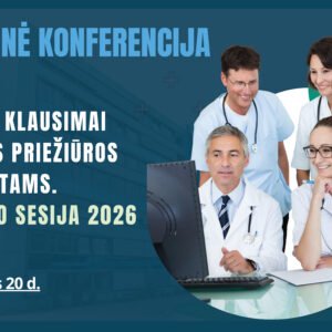 05.20. NUOTOLINĖ. Aktualūs klausimai sveikatos priežiūros specialistams. Pavasario sesija 2026 (Copy 1)